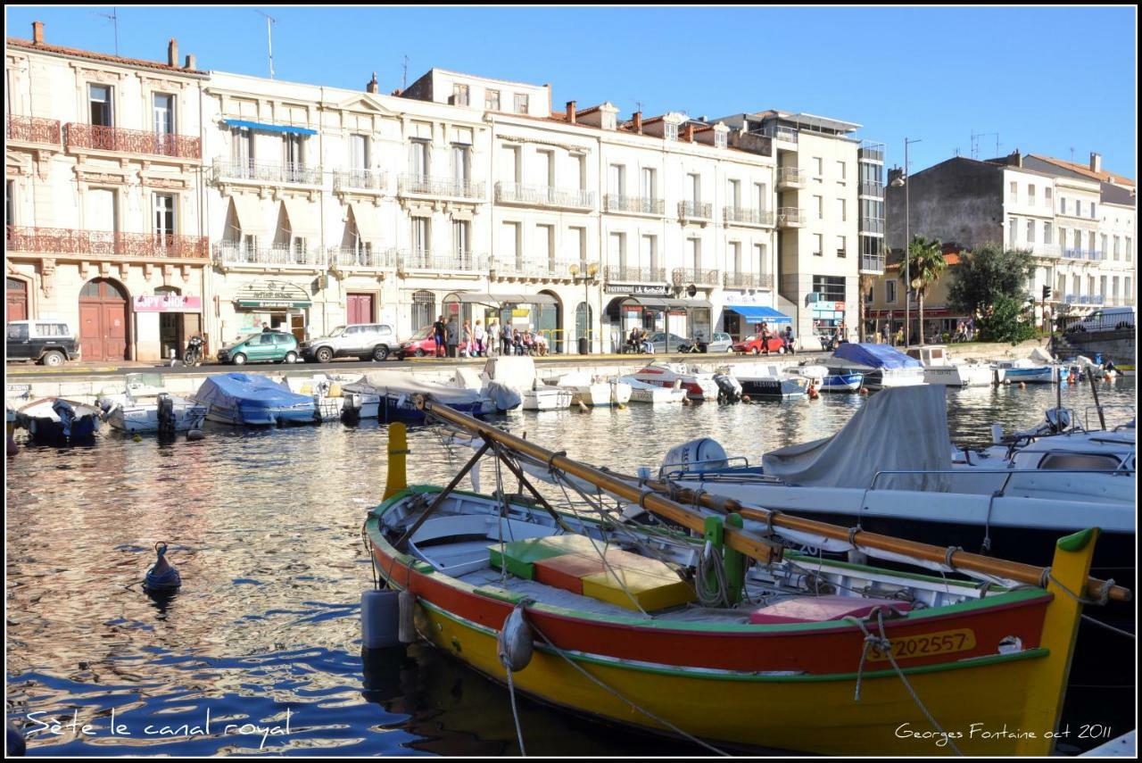 T3 Avec Terrasse Avec Vue Exceptionnelle Sur Les Quais De Sete Apartment Luaran gambar